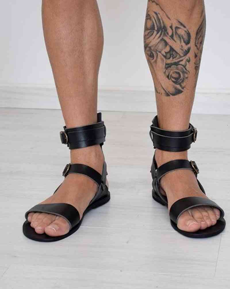 sandals male plutonium leather slide-on gladiator shoes casual male fashion british style breathing sandals vns8, Black
sandals male plutonium leather slide-on gladiator shoes casual male fashion british style breathing sandals vns8, Black
