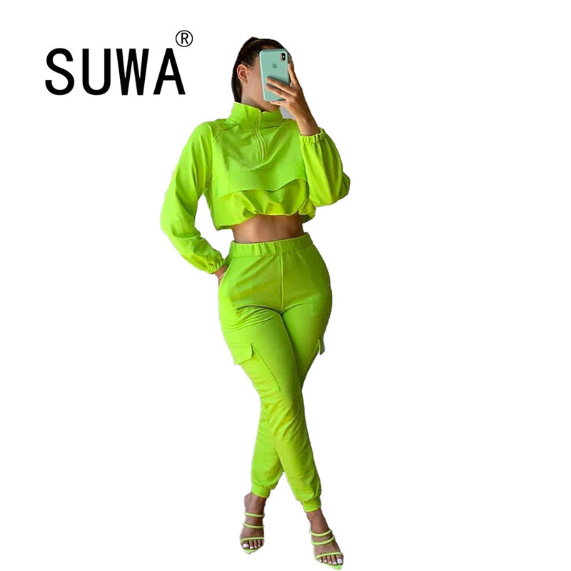 Tracksuit Women Fitness Sports Two-piece Set Long Sleeve Crop Top High Waist Running Leggings Workout Slim Outfit 210525, Orange
Tracksuit Women Fitness Sports Two-piece Set Long Sleeve Crop Top High Waist Running Leggings Workout Slim Outfit 210525, Orange