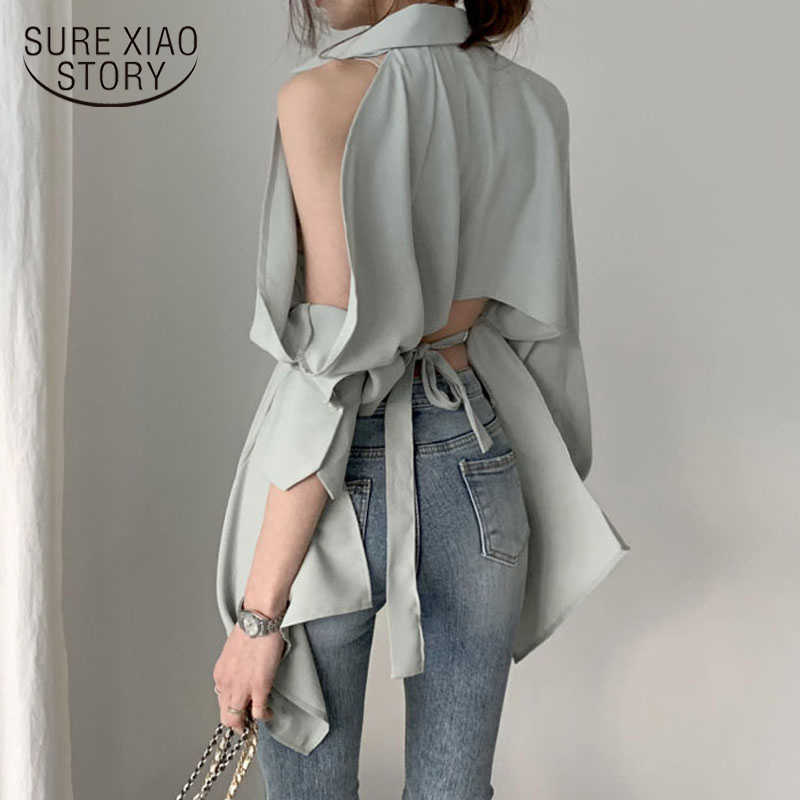 Women Blouse Lady Hollow Out Turn Down Collar Fashion Shirts Chic Blusa Off Shoulder Autumn Summer Solid Tops 12136 210527, White
Women Blouse Lady Hollow Out Turn Down Collar Fashion Shirts Chic Blusa Off Shoulder Autumn Summer Solid Tops 12136 210527, White