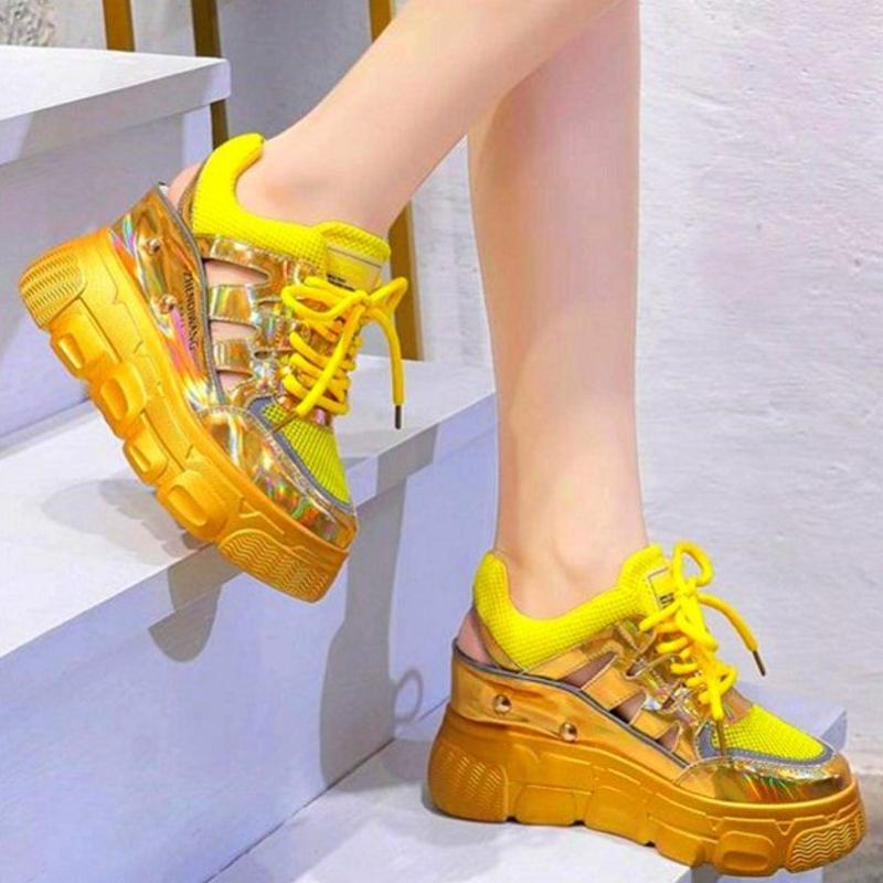 Sandals Fashion Sneakers Summer Boots Women's Patent Leather Platform Wedge High Heels Closed Toe Casual Shoes Lace Up Oxfords, Gold
Sandals Fashion Sneakers Summer Boots Women's Patent Leather Platform Wedge High Heels Closed Toe Casual Shoes Lace Up Oxfords, Gold