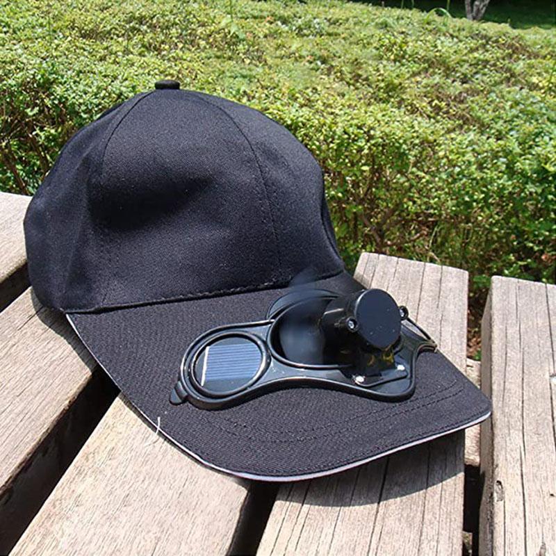 Berets Summer Adjustable Cotton Solar Fan Cooling Baseball Cap Women Men Outdoor Travel Camping Hiking Sports Hat Trucker Dad Gift