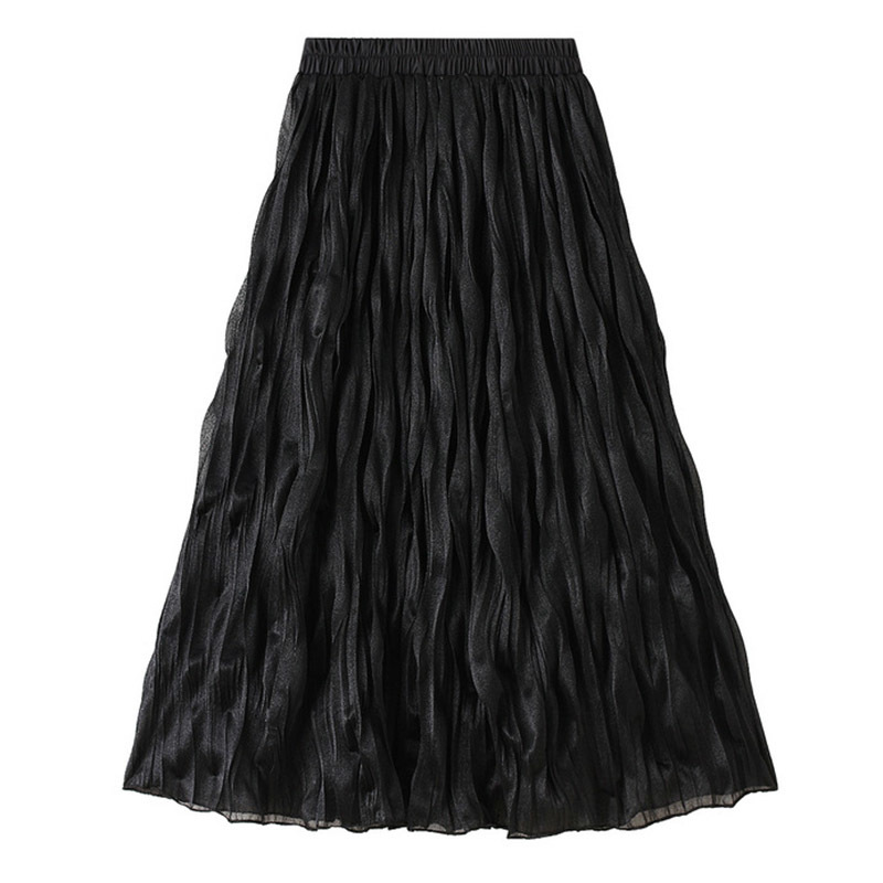 women long Skirt Korea styled A-line Casual Fashion Solid Long s for Women Spring Summer Clothes Zipper Elegant 210524, Black
women long Skirt Korea styled A-line Casual Fashion Solid Long s for Women Spring Summer Clothes Zipper Elegant 210524, Black