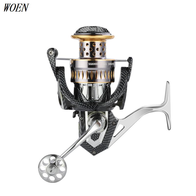 WOEN SG2000P/7000P All metal Fishing Reels Speed ratio 4.6:1 Sea pole Spinning wheel 10/15KG braking force
WOEN SG2000P/7000P All metal Fishing Reels Speed ratio 4.6:1 Sea pole Spinning wheel 10/15KG braking force