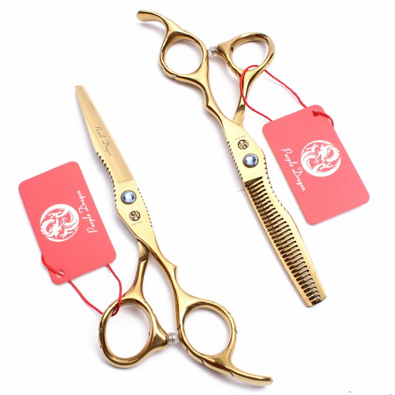 Hair Scissors Professional Hairrdressing 6.0" Japan 440C Mr Cutting Barber Thinning Shears Set Razor Edge Series
