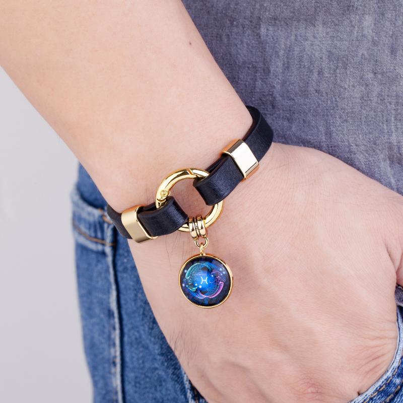Charm Bracelets Fashion 12 Constellation Black Leather Bracelet Zodiac Horoscope Bangle Men Women Jewelry Wrist Gift, Golden;silver
Charm Bracelets Fashion 12 Constellation Black Leather Bracelet Zodiac Horoscope Bangle Men Women Jewelry Wrist Gift, Golden;silver
