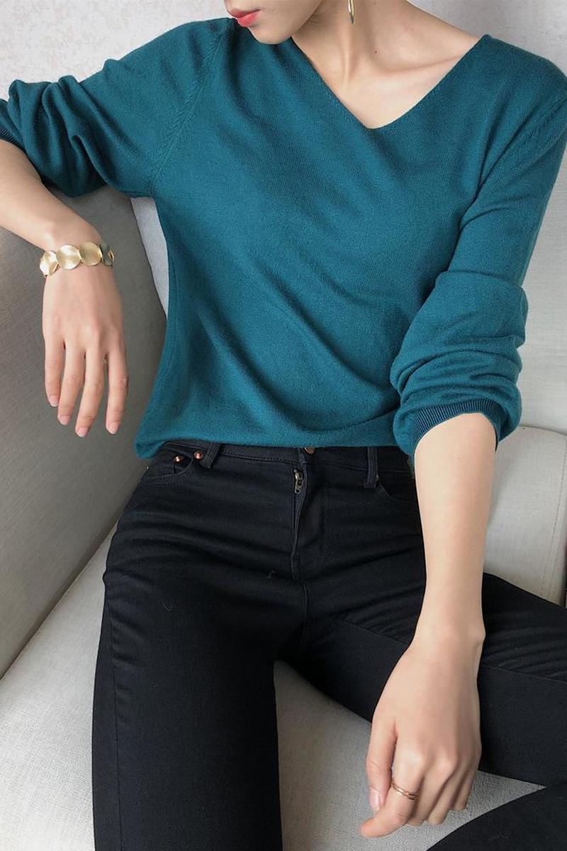 Solid Loose Spring Autumn Office Lady Shirts Blusas Mujer De Moda Knitted Long Sleeve Women Tops and Blouse Clothes 10129 210506