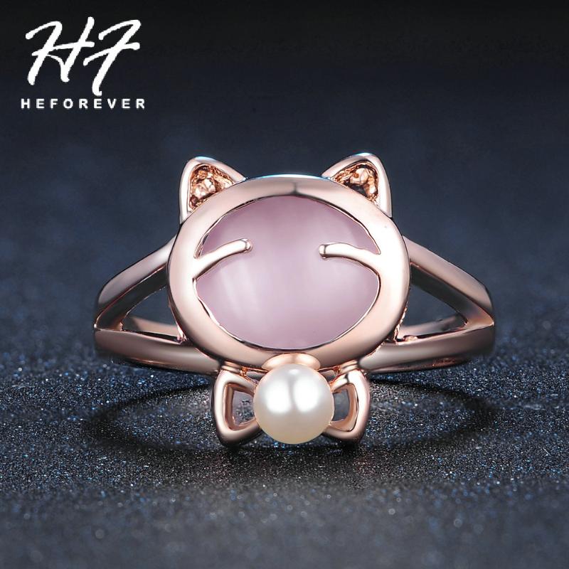 Cluster Rings Cute Cat Ring For Women Cat's Eye Stone Imitation Pearl Rose Gold Color Austrian Crystals Xmas Gift Girl R330 R143, Golden;silver
Cluster Rings Cute Cat Ring For Women Cat's Eye Stone Imitation Pearl Rose Gold Color Austrian Crystals Xmas Gift Girl R330 R143, Golden;silver