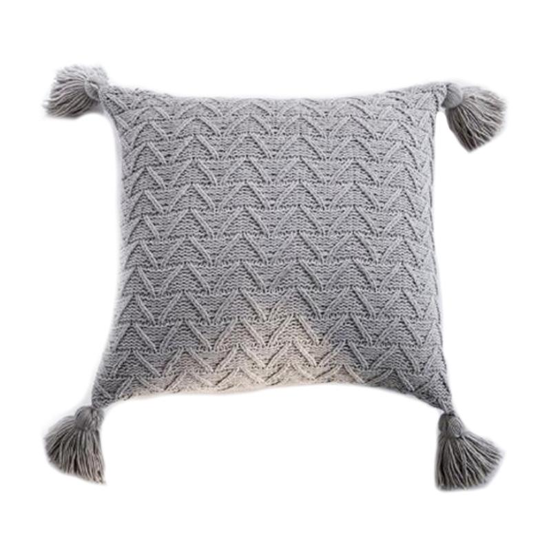 Pillow Case Soft Knit Cuhion Cover 45X45cm Solid Cove Pink Grey Cream Tassels Home Decoration Square
Pillow Case Soft Knit Cuhion Cover 45X45cm Solid Cove Pink Grey Cream Tassels Home Decoration Square