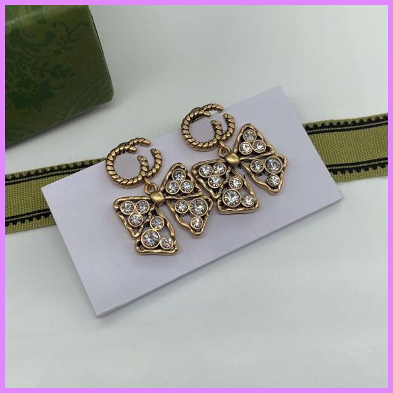 Women Bow Retro Earrings Designer Jewelry Street Fashion Earring With Diamonds Accessories Ladies For Party Wedding High Quality D2112273F
Women Bow Retro Earrings Designer Jewelry Street Fashion Earring With Diamonds Accessories Ladies For Party Wedding High Quality D2112273F