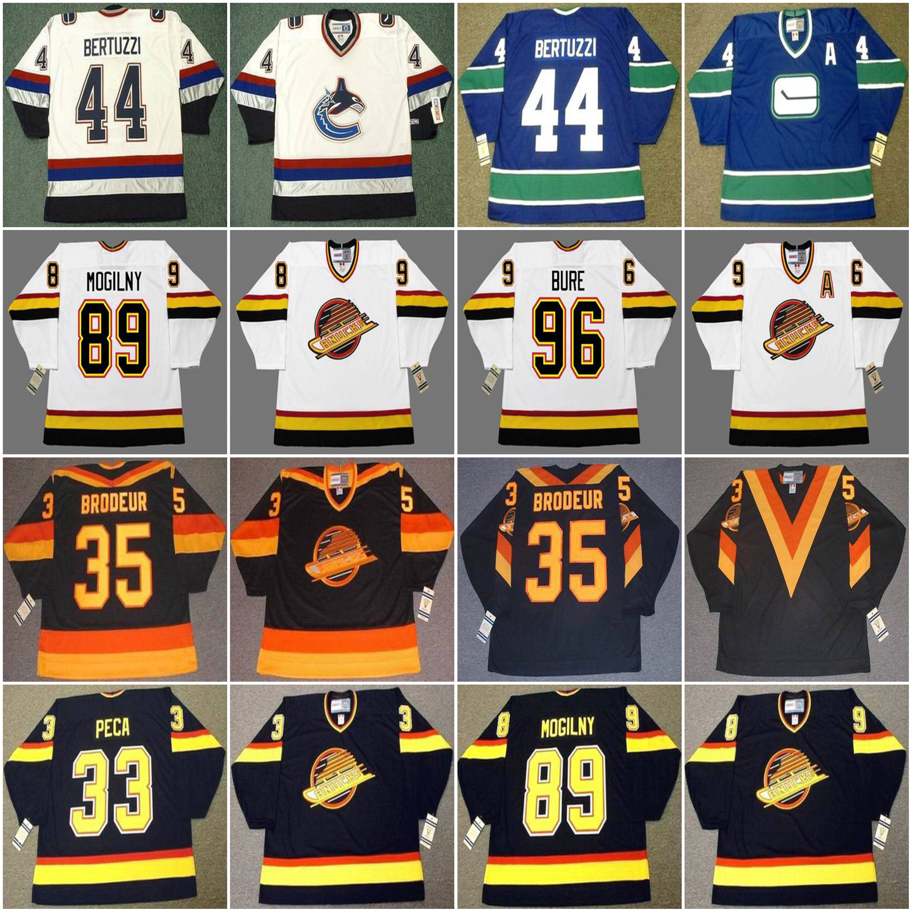 Vancouver Canucks Vintage Hockey Jersey 33 HENRIK SEDIN 2002 MICHAEL PECA 1994 BRODEUR CLOUTIER BERTUZZI 55 ED JOVANOVSKI 89 ALEXANDER MOGIL, Blue;black
Vancouver Canucks Vintage Hockey Jersey 33 HENRIK SEDIN 2002 MICHAEL PECA 1994 BRODEUR CLOUTIER BERTUZZI 55 ED JOVANOVSKI 89 ALEXANDER MOGIL, Blue;black