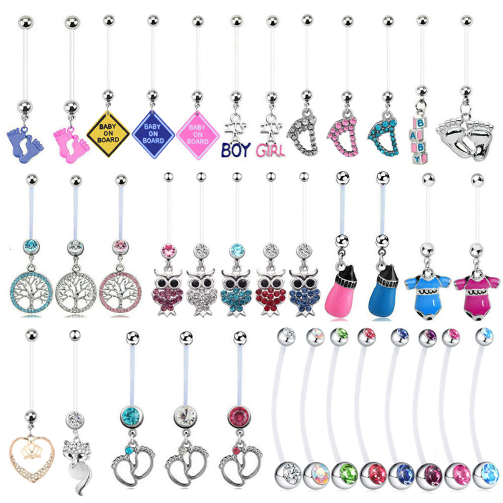 tattoos 1Pc Mix Pregnancy for Women Maternity Dangle Belly Rings Body Jewelry Flexible Piercing Navel Accessories
tattoos 1Pc Mix Pregnancy for Women Maternity Dangle Belly Rings Body Jewelry Flexible Piercing Navel Accessories