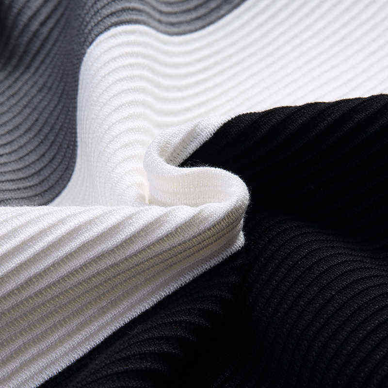 Striped Knit Autumn Casual Cardigan Sweater For Men, Warm Pockets Outwear Coat