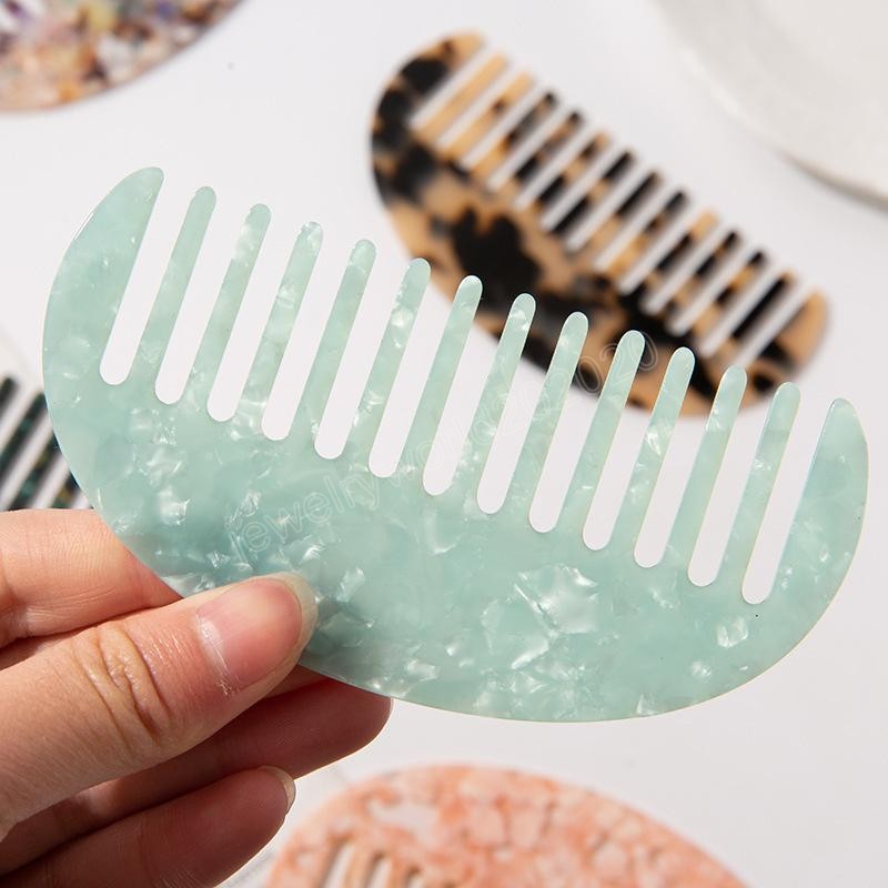 Korean Tortoise Shell Acetate Hair Combs Hairdressing Comb Brush For Women Girls Hair Styling Tool