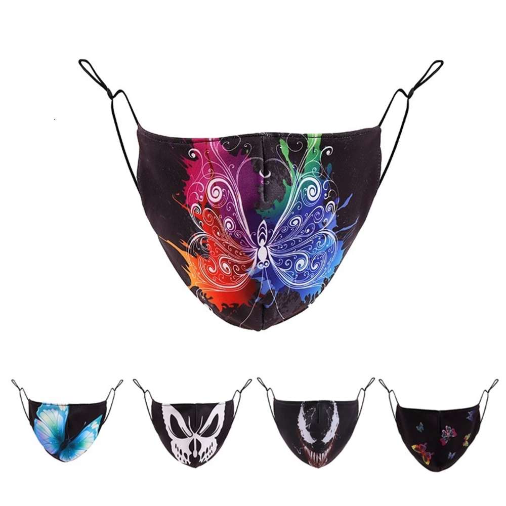 Color Butterfly 3d Fashion Printing Halloween Cotton Cloth Dustproof Breathable Washable Mask Rope Adjustable
Color Butterfly 3d Fashion Printing Halloween Cotton Cloth Dustproof Breathable Washable Mask Rope Adjustable