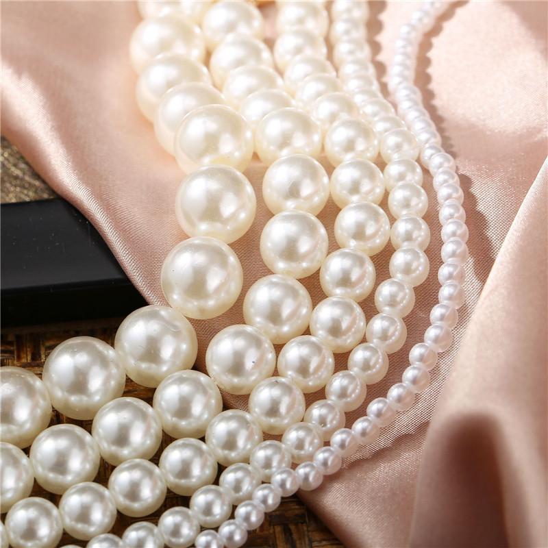 Chokers Round Beads White Imitation Pearl Choker Necklace Big Wedding For Women Charm Fashion Jewelry Gift
Chokers Round Beads White Imitation Pearl Choker Necklace Big Wedding For Women Charm Fashion Jewelry Gift