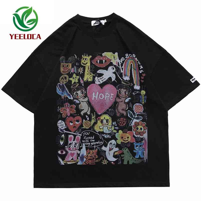 Men Oversize T Shirt Hip Hop Streetwear Painting Letter Heart Rainbow Angels Print Tshirt Harajuku Cotton Short Sleeve T-Shirt 210721, A212139 white
Men Oversize T Shirt Hip Hop Streetwear Painting Letter Heart Rainbow Angels Print Tshirt Harajuku Cotton Short Sleeve T-Shirt 210721, A212139 white