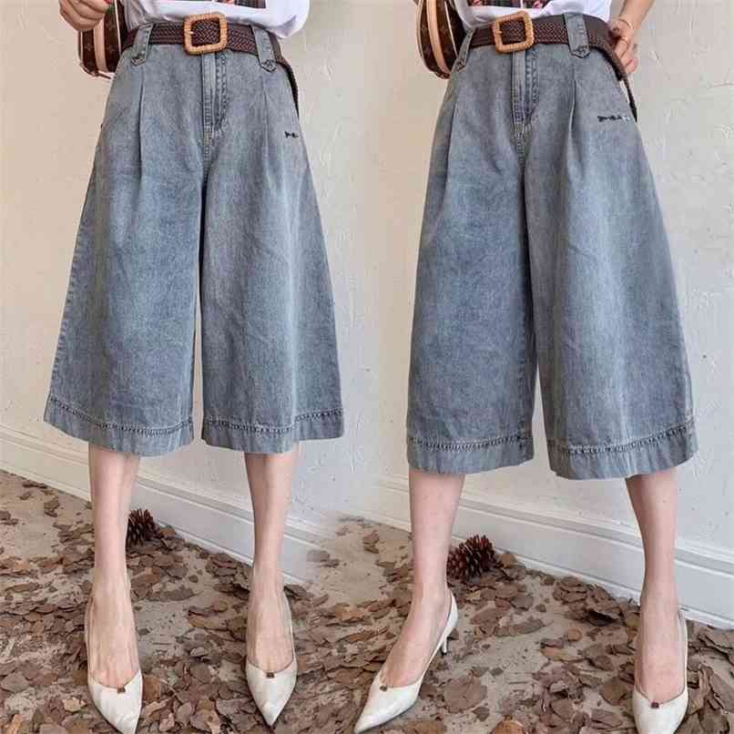 High waist jeans summer Korean loose straight thin section cropped shorts wide leg women 210520, A pair of jeans
High waist jeans summer Korean loose straight thin section cropped shorts wide leg women 210520, A pair of jeans