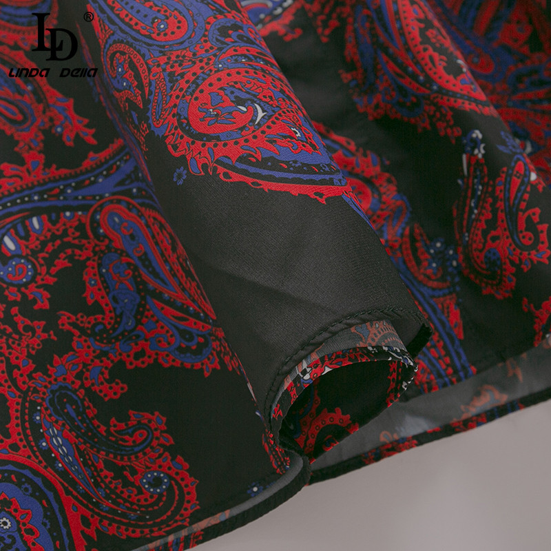 Fashion Runway Designer Summer Party Dress Women Flare Sleeve Elastic waist Floral print Vintage Midi 210522