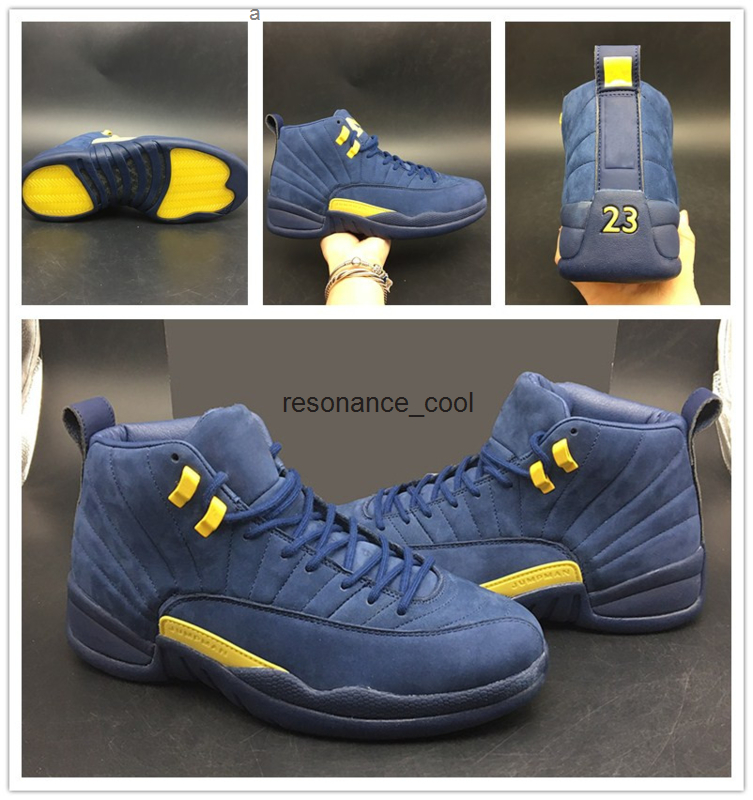Newest 12 XII Michigan College Navy Amarillo Basketball Shoes For Men 12s Jumpman Sports Sneakers with box
Newest 12 XII Michigan College Navy Amarillo Basketball Shoes For Men 12s Jumpman Sports Sneakers with box