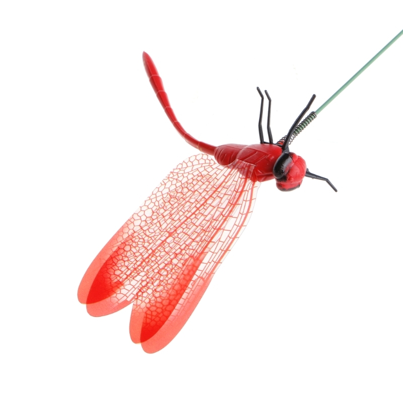 Colorful Fairy Dragonfly On Stok Ornament Home Garden Vaas Gazon Art Craft Decor