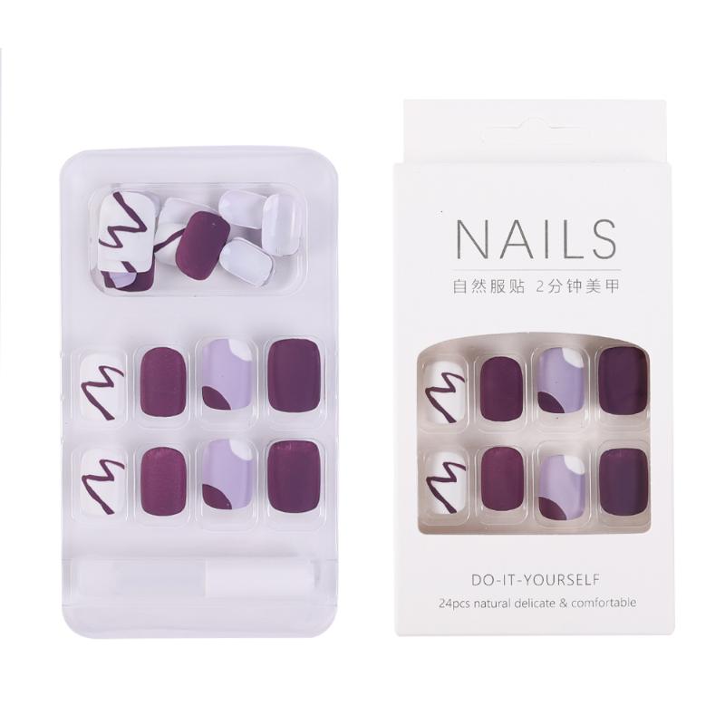 False Nails 24pcs Detachable Nail Set Flower Full Cover French Art Tips Extension Artificial Short Fake Manicure Tools, Red;gold
False Nails 24pcs Detachable Nail Set Flower Full Cover French Art Tips Extension Artificial Short Fake Manicure Tools, Red;gold