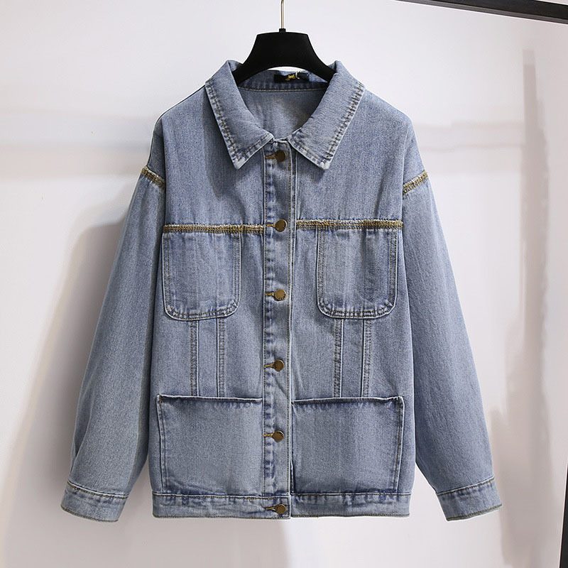 women's jackets casual jean jacket bust 150kg plus size, female, spring, size 157cm 6xl 7xl 8xl 9xl 10xl loose, long sleeve, blue lapel, Black;brown
women's jackets casual jean jacket bust 150kg plus size, female, spring, size 157cm 6xl 7xl 8xl 9xl 10xl loose, long sleeve, blue lapel, Black;brown