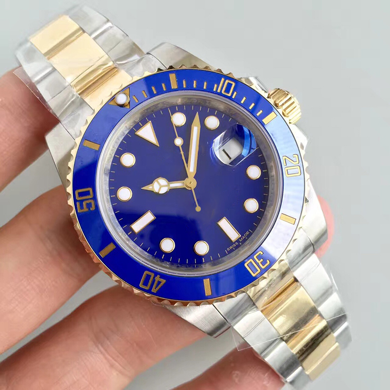 Mens Watches submarine watch 40mm Sapphire mirror 30m waterproof Stainless steel watchband Between gold with box certificate, Slivery;brown
Mens Watches submarine watch 40mm Sapphire mirror 30m waterproof Stainless steel watchband Between gold with box certificate, Slivery;brown