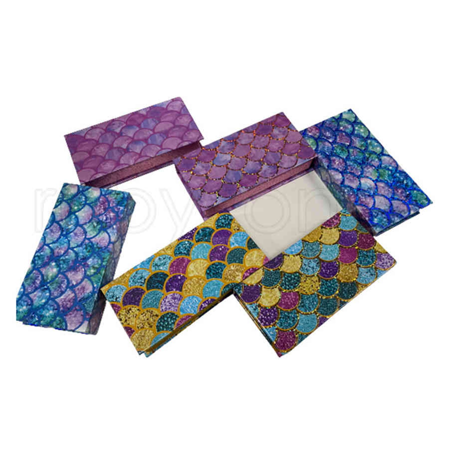 3D Mink Eyelash Package Boxes False Eyelashes Packaging Empty Eyelash Box Case Creative Scale Rectangle Lashes Box Packaging