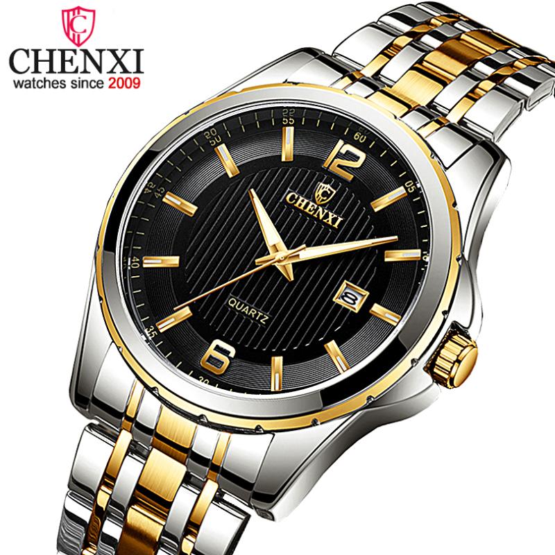 Wristwatches CHENXI Luxury Business Men Watches Men's Analog Quartz Watch Waterproof Clock Full Steel Relogio Masculino, White watch
Wristwatches CHENXI Luxury Business Men Watches Men's Analog Quartz Watch Waterproof Clock Full Steel Relogio Masculino, White watch