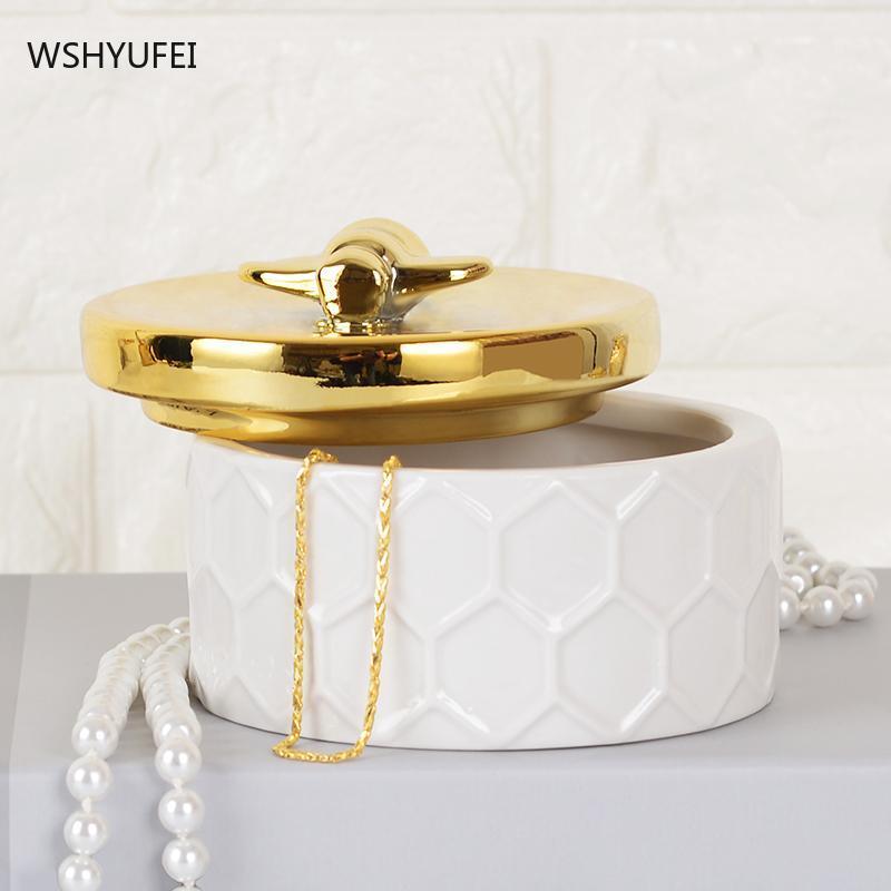Storage Bottles & Jars Ceramic Containers Ring Necklace Jewelry Box White Round Christmas Gift Home Desktop Decoration With Lid
Storage Bottles & Jars Ceramic Containers Ring Necklace Jewelry Box White Round Christmas Gift Home Desktop Decoration With Lid