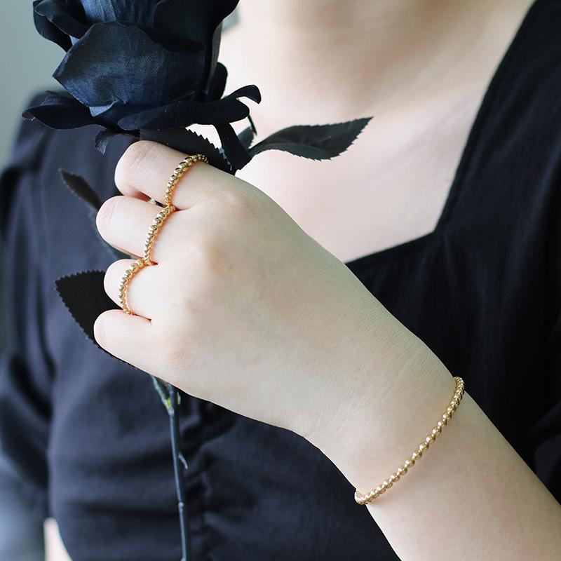 Bangle Simple Round Bead Small Gold Open Bracelet Ring Titanium Steel Plating Color Preserving Ins
Bangle Simple Round Bead Small Gold Open Bracelet Ring Titanium Steel Plating Color Preserving Ins