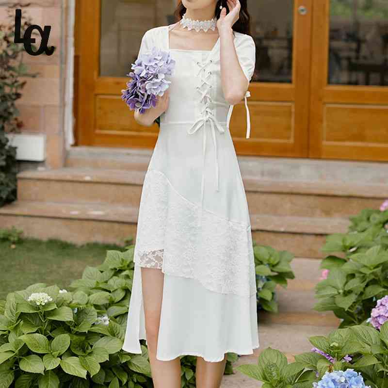 Summer Square Collar Slim Thin Dress Women Short Sleeve Elegant Vintage Lace-up Bandage Chic 210519, Black
Summer Square Collar Slim Thin Dress Women Short Sleeve Elegant Vintage Lace-up Bandage Chic 210519, Black