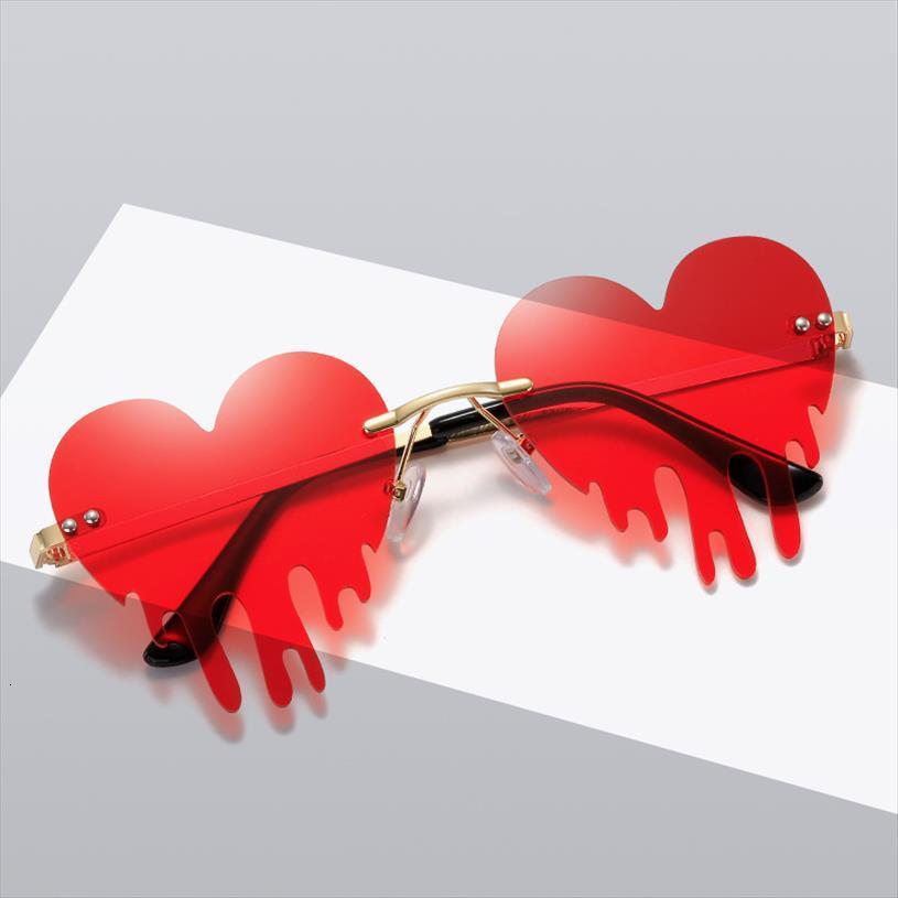 Fashion Love Heart Rimless Party Sunglasses Women Tears Shape Clear Ocean Lens Unique Eyewear Uv400 Driver Goggles, White;black
Fashion Love Heart Rimless Party Sunglasses Women Tears Shape Clear Ocean Lens Unique Eyewear Uv400 Driver Goggles, White;black