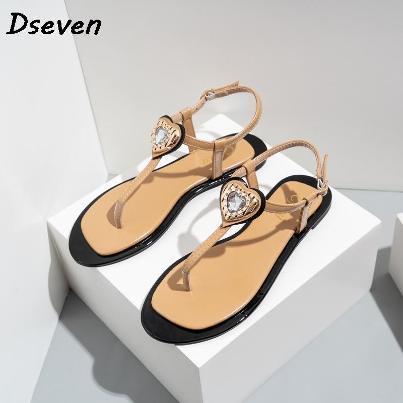 Summer Women's Sandals Heart Shaped Rhinestone Flip-flops T-type Fashion Casual Flat Beach Shoes Female, Black
Summer Women's Sandals Heart Shaped Rhinestone Flip-flops T-type Fashion Casual Flat Beach Shoes Female, Black