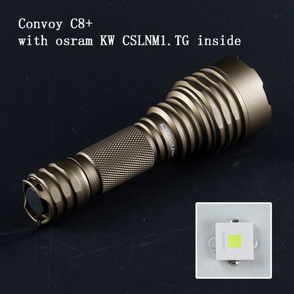 Convoy desert tan / black / silver C8+ with KW CSLNM1.TG 6500K,18650 flashlight ,Torch 210322
Convoy desert tan / black / silver C8+ with KW CSLNM1.TG 6500K,18650 flashlight ,Torch 210322
