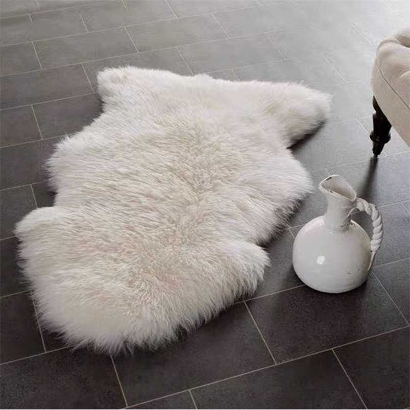 Soft Faux Fur Sheepskin Rug Fluffy Chair Cover Long Hair Children's Bedroom Mat Plush Wool Hairy Carpet Pad Seat Area Furry Rugs 211217, Sd1-3
Soft Faux Fur Sheepskin Rug Fluffy Chair Cover Long Hair Children's Bedroom Mat Plush Wool Hairy Carpet Pad Seat Area Furry Rugs 211217, Sd1-3