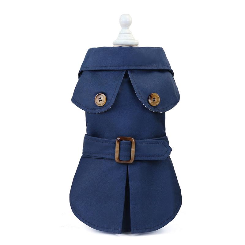 Dog Apparel Spirng Summer Clothes Handsome Trench Coat Dress Pets Outfits Warm For Small Dogs Costumes Jacket Puppy Shirt