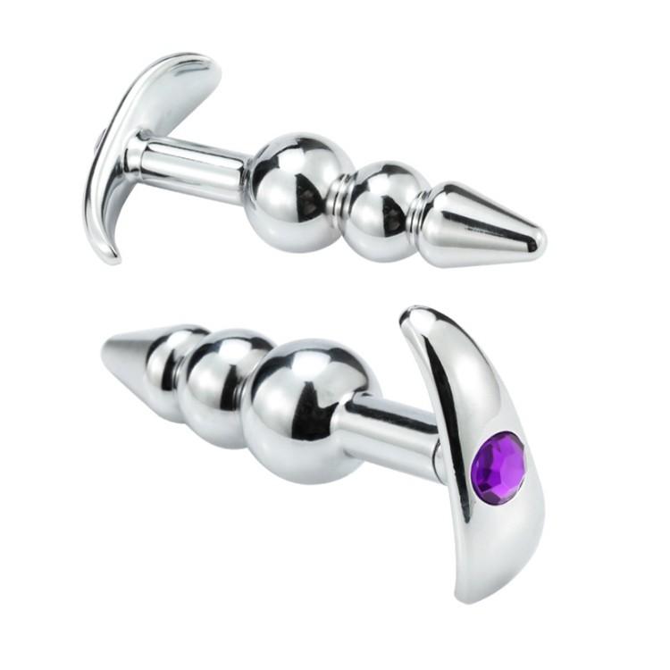 Sex Toys For Couples Metal Anal Plug Female Goods Going Out In The Backyard Draw Beads Opener Tail Chrysanthemum Expansion SM Interesting T