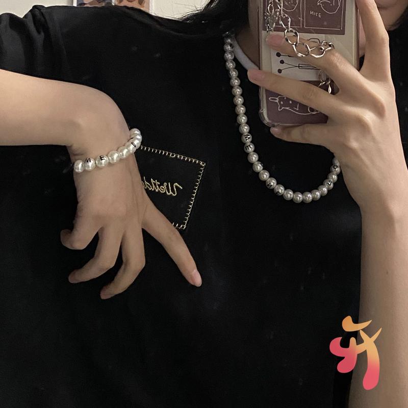 Chains High Street We11done Pearl Necklace Men's Women's Quality Trendy Fashion Welldone Accessories Couples Bracelet
Chains High Street We11done Pearl Necklace Men's Women's Quality Trendy Fashion Welldone Accessories Couples Bracelet