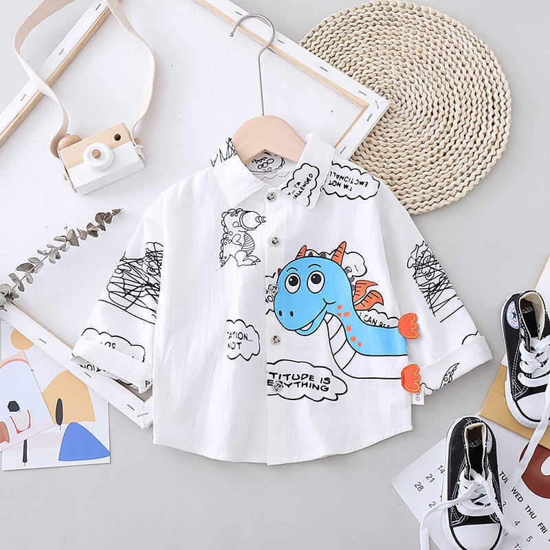 Spring Autumn Cotton Baby Boy Clothes Children Long sleeve shirt plad top tees Infant Out Kids Fashion Toddler Casual Clothing 210713