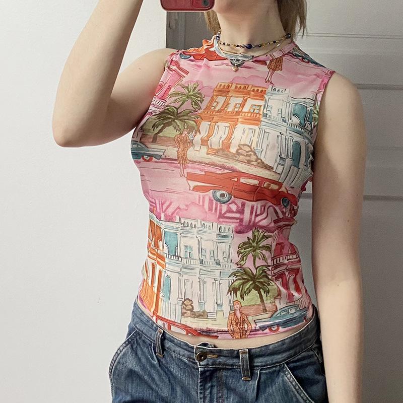 Women' Tanks & Camis Cartoon Print Kawaii Graphic Baby Tee Y2K Aesthetic Tank Top O Neck Sleeveless Slim Summer Tops For Women Streetwear, Multi
Women' Tanks & Camis Cartoon Print Kawaii Graphic Baby Tee Y2K Aesthetic Tank Top O Neck Sleeveless Slim Summer Tops For Women Streetwear, Multi