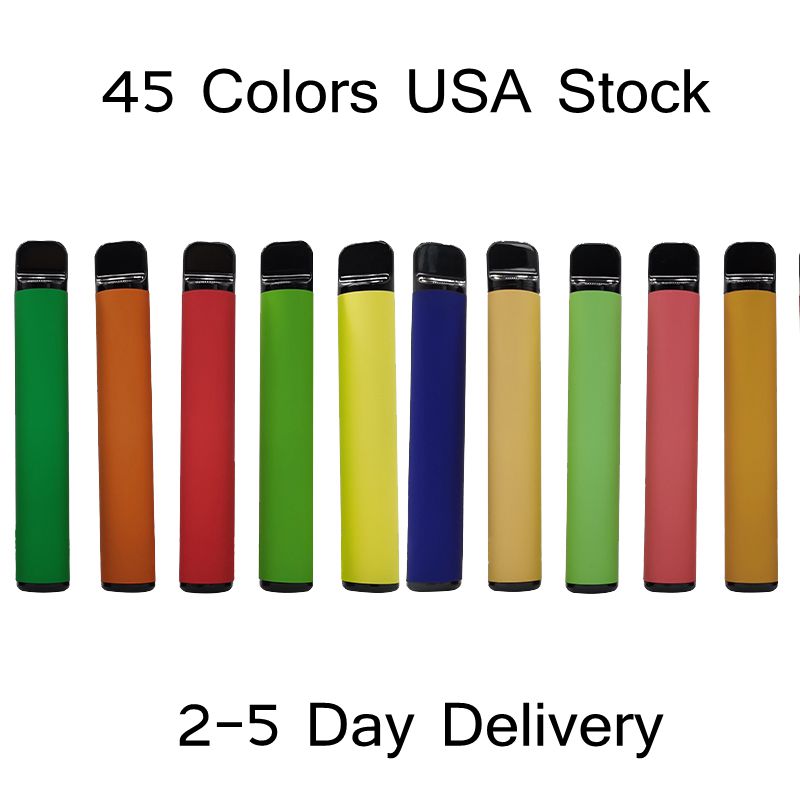 USA Stock 800puffs Disposable Vape Devices e Cigarettes 3.2ml Vaporizer 550mah Battery Starter Kits 45 Colors 2-5 Days Delivery Empty Custom Made
USA Stock 800puffs Disposable Vape Devices e Cigarettes 3.2ml Vaporizer 550mah Battery Starter Kits 45 Colors 2-5 Days Delivery Empty Custom Made