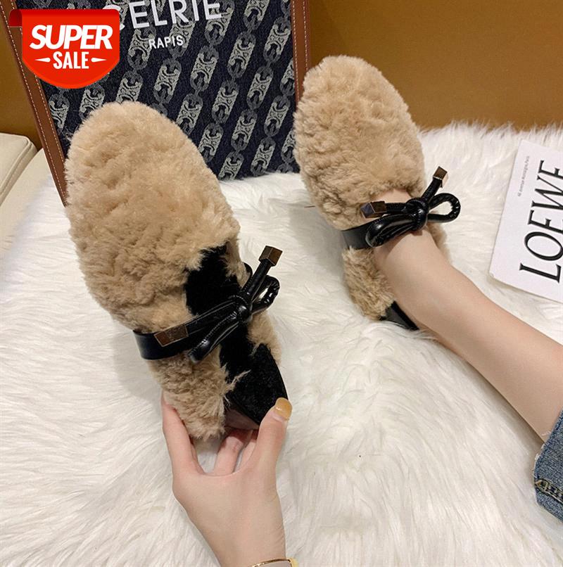 Two-wear women's plush shoes fashion lamb curl flat shoes, bow-knot peas women #XT5d, Black
Two-wear women's plush shoes fashion lamb curl flat shoes, bow-knot peas women #XT5d, Black