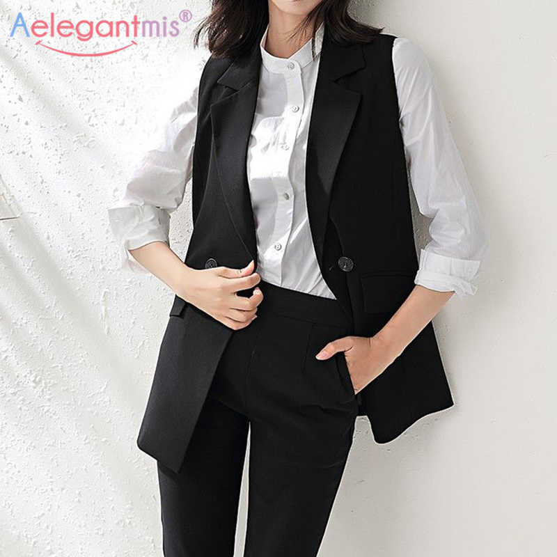 Aelegantmis Classic Long Vest Women Elegant Suit Spring Office Lady Sleeveless Jackets Black Slim Waistcoat Outerwear 210607
Aelegantmis Classic Long Vest Women Elegant Suit Spring Office Lady Sleeveless Jackets Black Slim Waistcoat Outerwear 210607