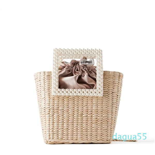 New Bohemian Bag with Pearl Ladies Hand Bags Straw Basket Tote Crossbody Messenger Bag for Womens Handbags and Purses C1009, Beige
New Bohemian Bag with Pearl Ladies Hand Bags Straw Basket Tote Crossbody Messenger Bag for Womens Handbags and Purses C1009, Beige