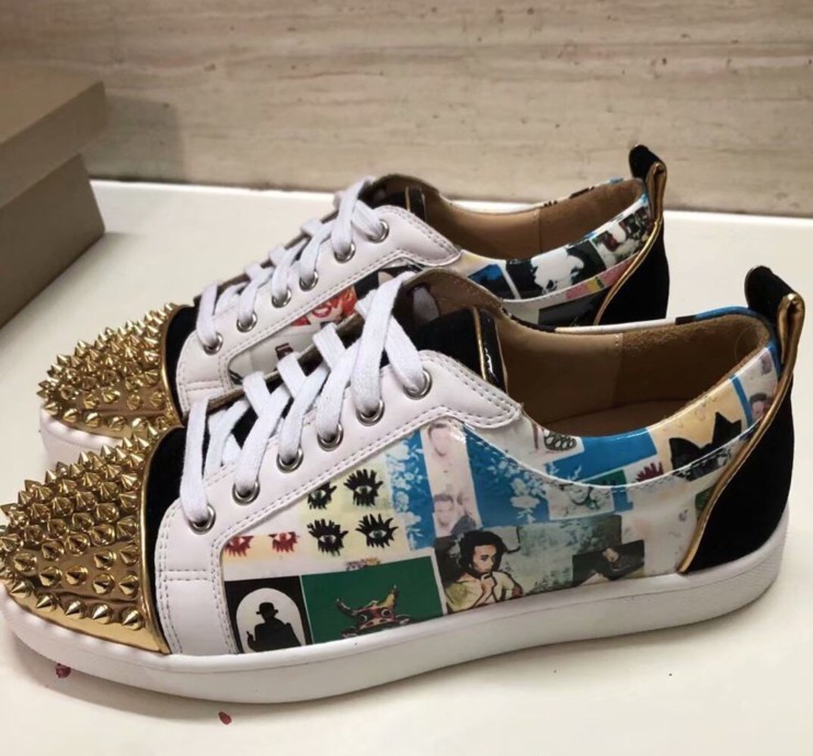 2021 Designer bottom is red shoe Low Cut Suede spike For Men and Women Luxury Shoes Party Wedding crystal Leather Sneakers mkj002 
2021 Designer bottom is red shoe Low Cut Suede spike For Men and Women Luxury Shoes Party Wedding crystal Leather Sneakers mkj002