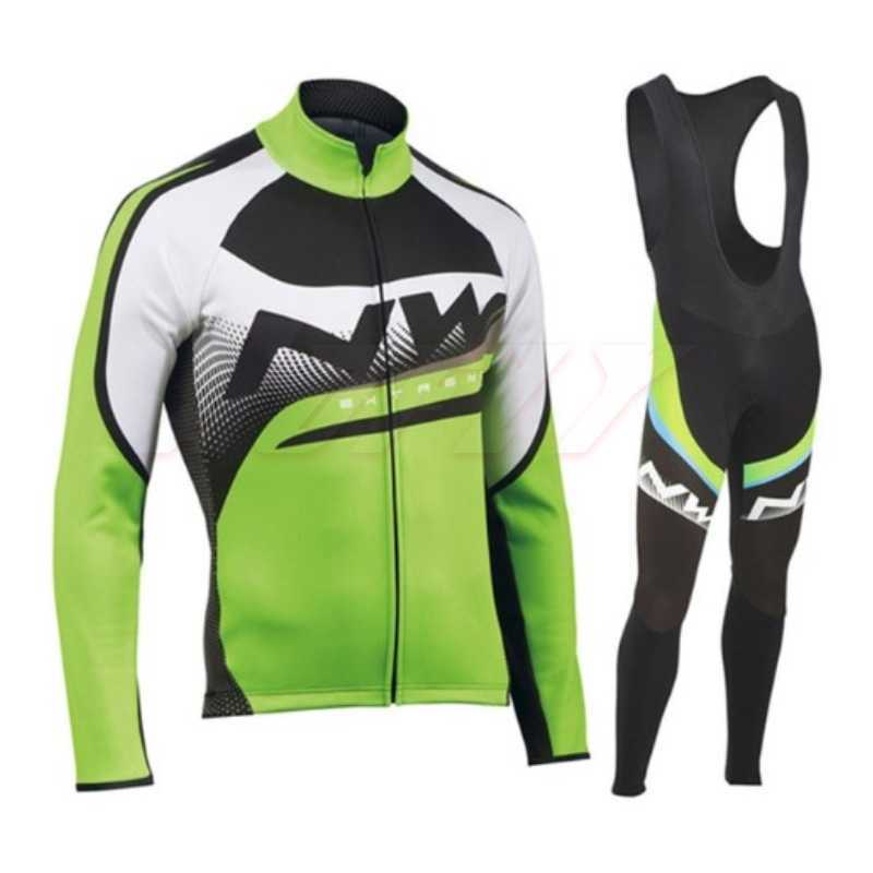 New NW fleece suit men's warm cycling top outdoor cold proof bicycle quick drying clothes