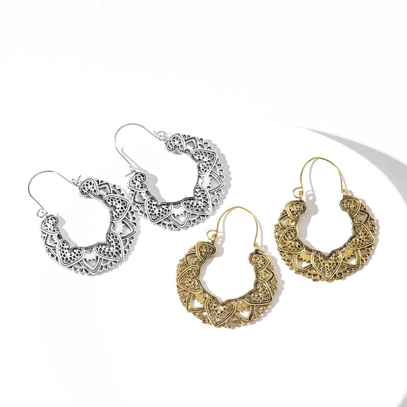 dangle & chandelier vintage antique bohemia carving drop earrings for women ethnic alloy piercing jewelry pendient, Silver
dangle & chandelier vintage antique bohemia carving drop earrings for women ethnic alloy piercing jewelry pendient, Silver