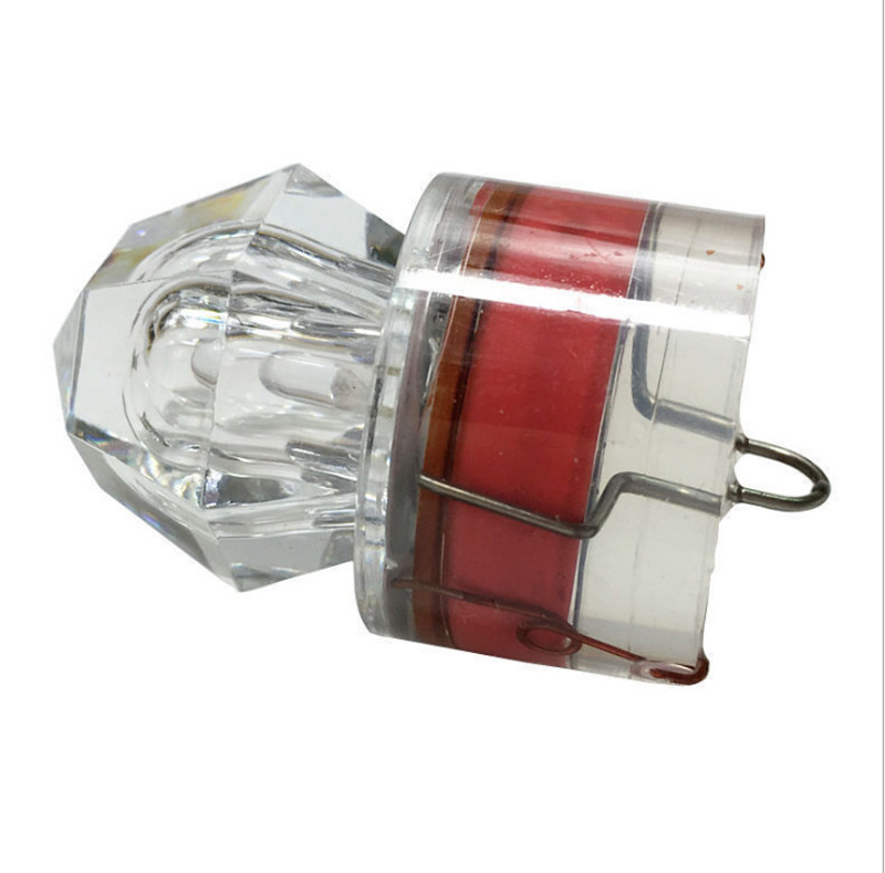 Led Diamond Fishing Flashing Light Deep Drop Underwater Acrylic Bait Lure Squid Strobe Lights 5 Colors for Choose 1PC
