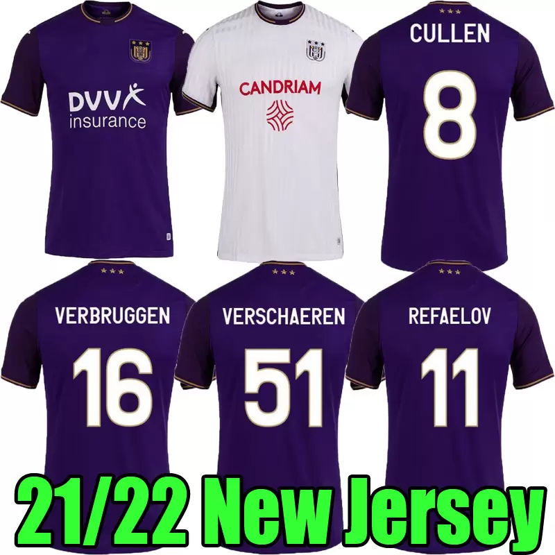 21/22 RSC Anderlecht soccer jerseys VERSCHAEREN 2021 2022 RSCA TREBEL HOEDT CULLEN VERBRUGGEN Camiseta football shirt KOMPANY DELCROIX REFAE, Black;yellow
21/22 RSC Anderlecht soccer jerseys VERSCHAEREN 2021 2022 RSCA TREBEL HOEDT CULLEN VERBRUGGEN Camiseta football shirt KOMPANY DELCROIX REFAE, Black;yellow